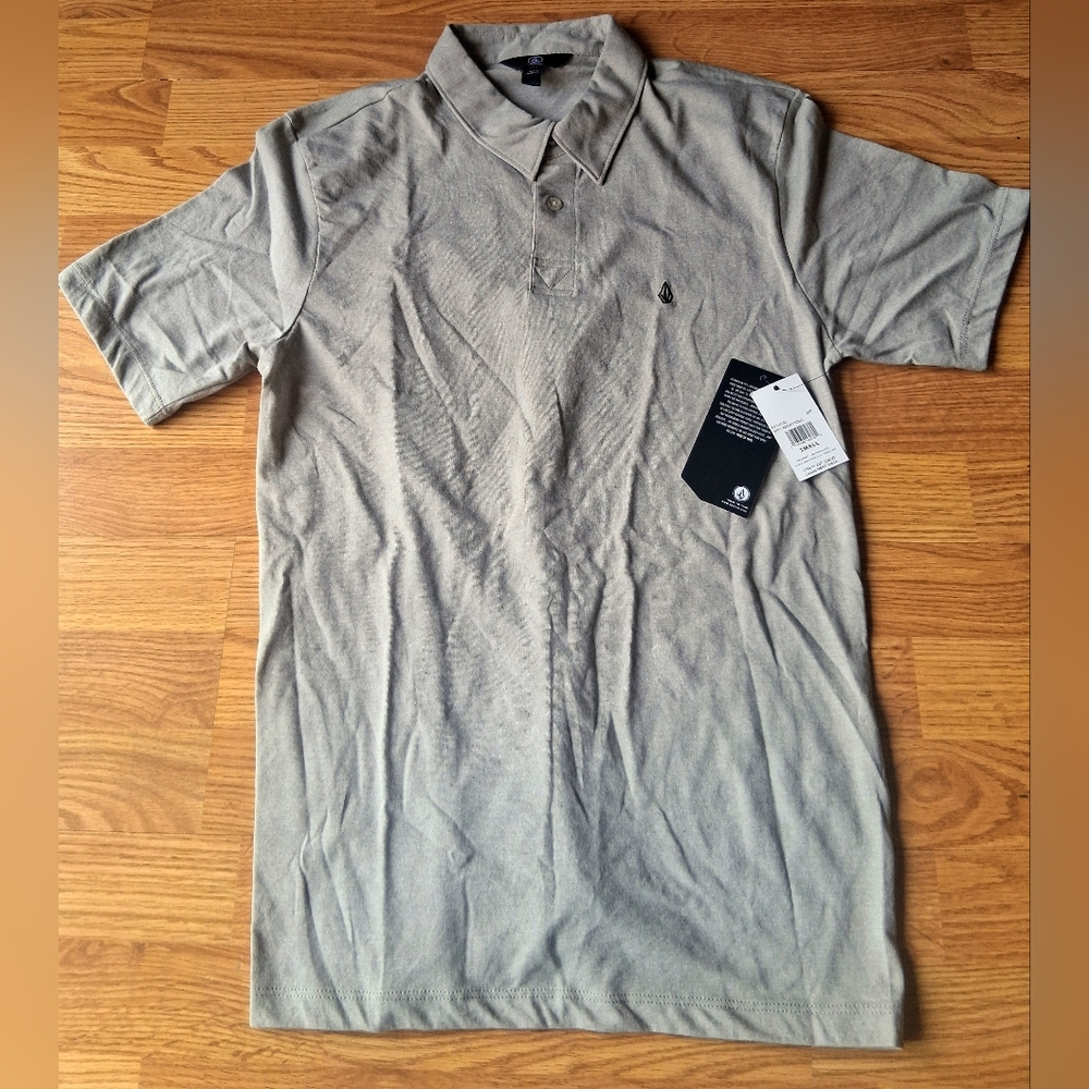 Volcom NWT Mens Shirt, Gray, Sz S, MSRP $35